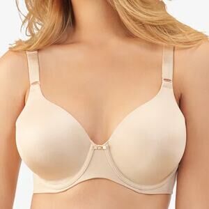 Vanity Fair Beauty Back Contour T-Shirt Bra 36DD Full Figure Underwire Neutral